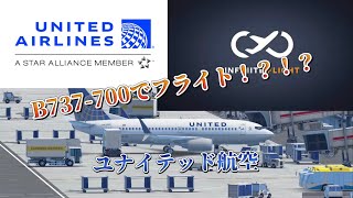 【フライトシュミレーター】B737-700 ユナイテッド航空塗装でフライトしてみたら？！？！#フラシム#B737-700#Infinite flight