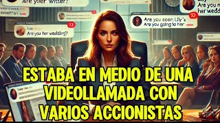 Estaba en medio de una videollamada con varios accionistas