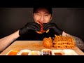 asmr popeyes chicken sandwich fried chicken u0026 fries mukbang no talking eating sounds