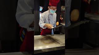 Teppanyaki Egg Trick #benihana #magic #tricks