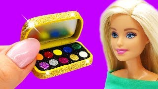 Barbie Doll Makeup Set . DIY for Kids. How to Make Miniature Crafts