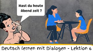 Learn German in Dialogues for beginners A1 lesson 6/ Simple  Conversation - German phrases to know