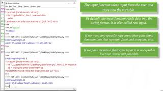 11 Basic Python Lecture 10 Input Function Python take input from user Input Function typecast