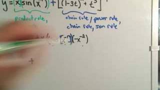 Using the Chain Rule - Harder Example #3