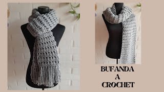 BUFANDA A CROCHET