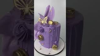 Purple cake! #shorts #cakedecorating #cake #baking
