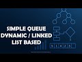 SIMPLE QUEUE DYNAMIC / LINKED LIST BASED IMPLEMENTATION