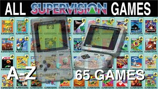 All Watara Supervision Games A-Z - 65 GAMES