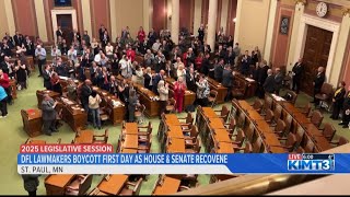 Minnesota DFL lawmakers boycott first day as house \u0026 senate reconvene