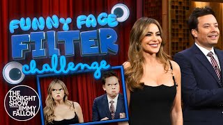Funny Face Filter Challenge with Sofía Vergara | The Tonight Show Starring Jimmy Fallon
