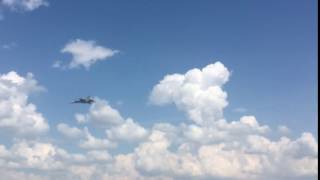 Aviation Clip: F-18 Just Above Supersonic Speed 500 Feet Above Crowd!