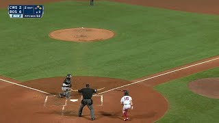 CWS@BOS: Hanley plates Benintendi on infield single