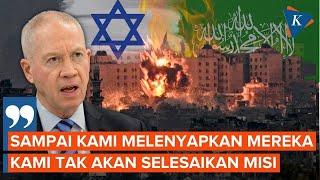 Menhan Israel Tebar Ancaman, Belum Anggap Misi Tuntas bila Hamas Belum Dilenyapkan