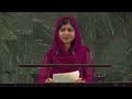 malala yousafzai at the transforming education summit united nations