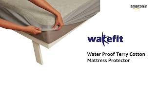 Wakefit Water Proof Terry Cotton Mattress Protector 75\