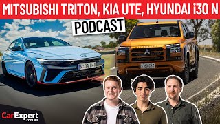 2024 Mitsubishi Triton driven, 2025 Kia Tasman Ute is coming to Australia! | The CarExpert Podcast