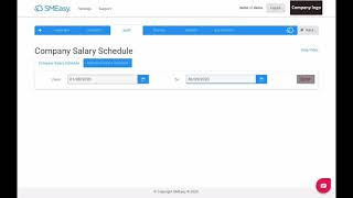 How to generate a Company Salary Schedule