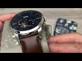 fossil townsman automatic brown leather men’s watch me3110 unboxing @unboxwatches