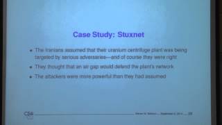 Thinking Security - Steven Bellovin Technion Computer Engineering lecture