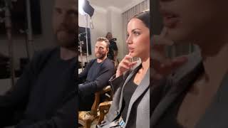 Chris Evans and Ana de armas promoting "Knives Out" (11.16.19)