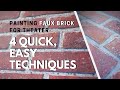 Faux Brick Painting - Scenic Art