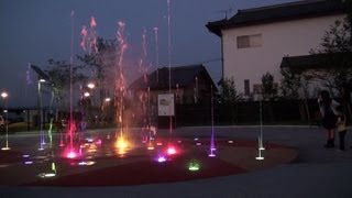 【熊本県】阿蘇駅前の噴水ショー【イルミネーション】