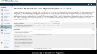 Course Registration for 2017 2018