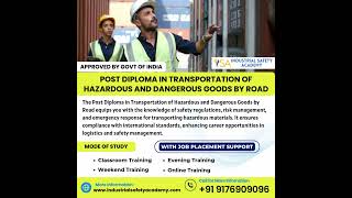 Transportation of Hazardous and Dangerous Goods by Road - Industrial Safety Academy