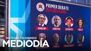 Estos son los 8 candidatos republicanos que irán al debate | Noticias Telemundo