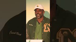 Michael Vick speaks at NSU press conference