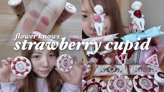 flower knows strawberry cupid 🍓 | i bought and tried makeup that looks good enough to eat