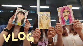 [Vlog] 강남역 놀거리 추천💚 | 그림 그리는 카페 데이트🎨+강남역 홍콩파스타 먹방+인생네컷