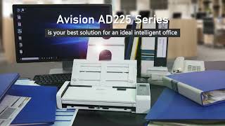 [케이제이엔시스] AVISION AD225 휴대용 고속스캐너, 북스캐너, 문서스캐너, 양면스캐너, 분당 25PPM 속도와 25매 적재