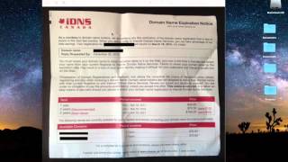 iDNS CANADA - Domain Name Expiration Notice - SCAM