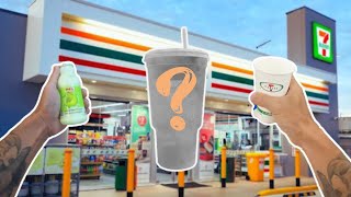 Thai tea X Melon milk #pov #drink #asmrdrinking #7eleventhailand #howto #Convenience store