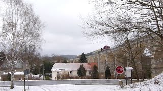 Mit der DR V100 auf Sonderfahrt durch die Oberlausitz zwischen Bischofswerda, Bautzen und Ebersbach.