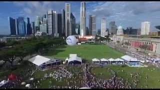 ST Run: The crowd at the Padang after the run