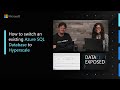 How to switch an existing Azure SQL Database to Hyperscale | Data Exposed