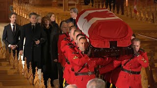Brian Mulroney's casket arrives in Montreal to lie in repose ahead of state fune