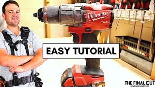 Milwaukee m18 Cordless Drill Tutorial and Settings