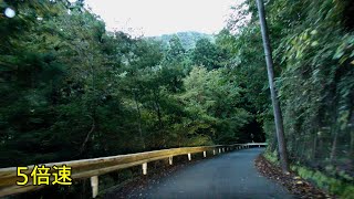 4K【車載動画5倍速】ヤビツ峠（橋本駅前ー秦野駅前）2022.10