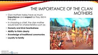 The Importance of the Clan Mother