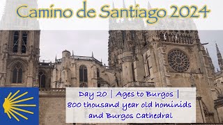 Camino Day 20: Ages to Burgos. 800 thousand year old hominids and the Burgos Cathedral.