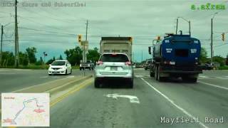 #LongDrive on Mayfield Road and Old King Road from Brampton to Vaughan Ontario Canada 4K