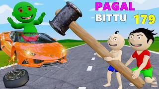Bittu Sittu Car Mechanic | Gadi Wala Cartoon Comedy | Funny Comedy Video