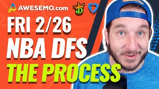 NBA DFS STRATEGY & RESEARCH PROCESS DRAFTKINGS & FANDUEL DAILY FANTASY BASKETBALL | FRIDAY 2/26