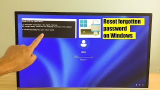 Reset Windows 11/10 password on bitlocker encrypted drive