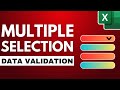 How to Create A MULTI-SELECT Drop-Down List in Excel!