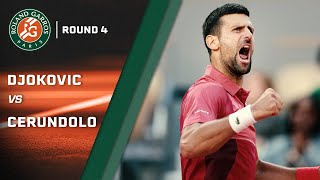 French Open 4th round: Novak Djokovic rallies to beat Francesco Cerundolo | NBC Sports
