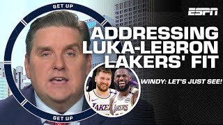 Brian Windhorst DEFENDS LeBron James's fit with Luka Doncic 👀 'WHY PUT A CEILING ON THIS?'  | Get Up